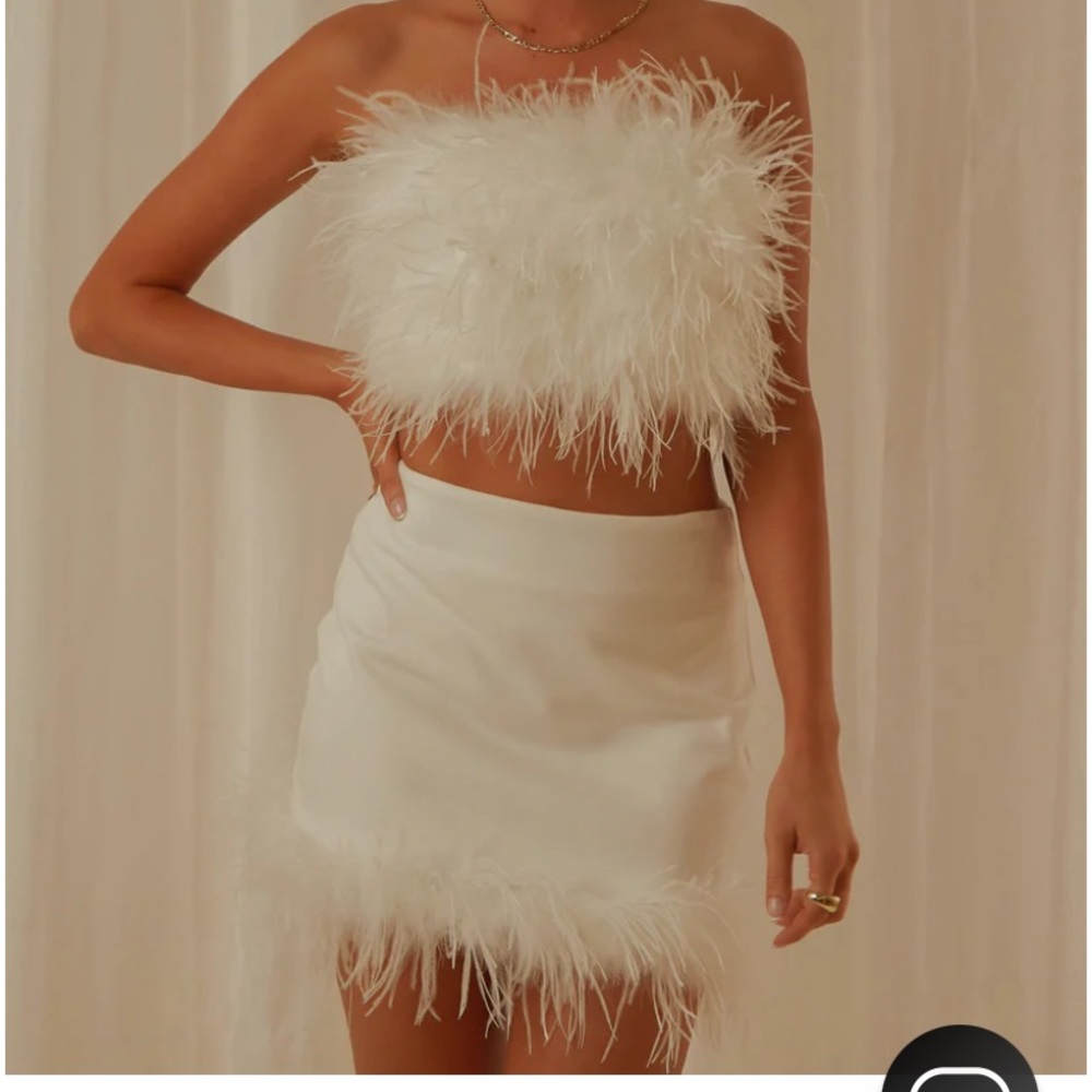 Peppermayo feather skirt